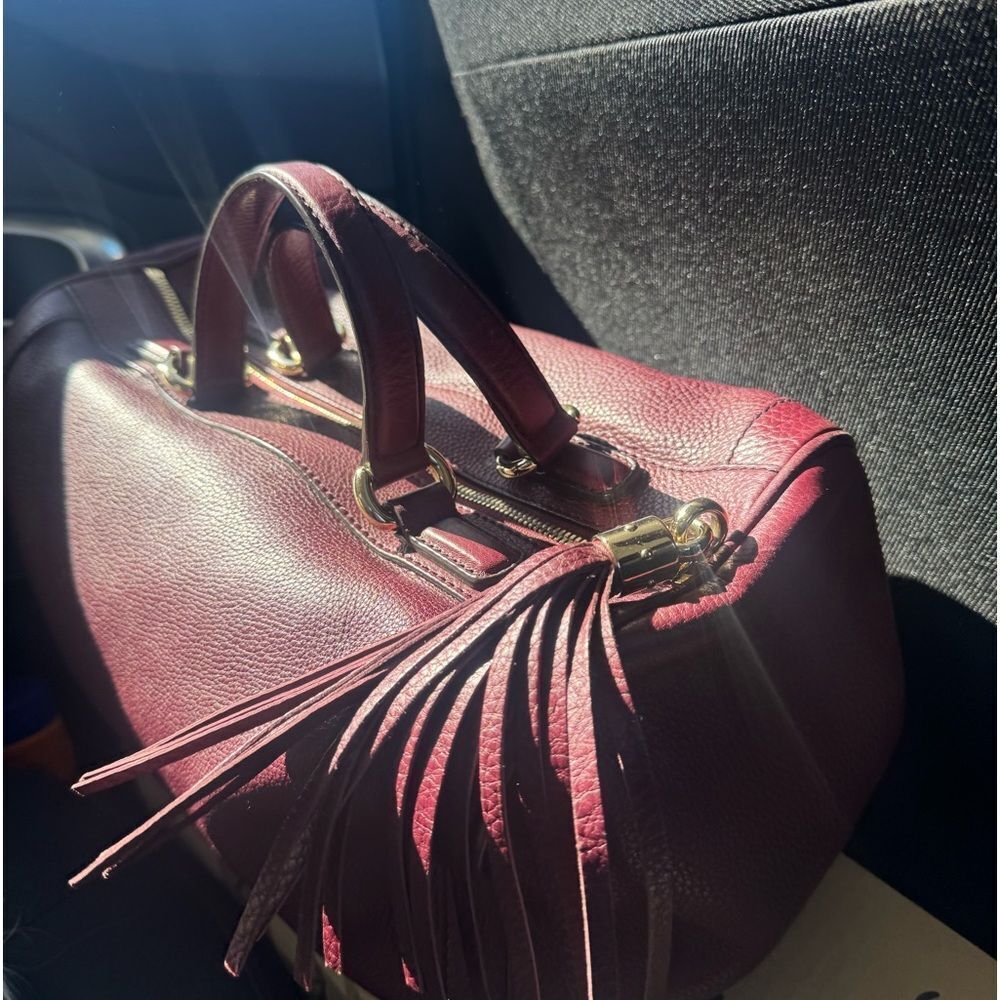 Gucci SoHo Plum Leather Bowler Boston Doctor Bag Interlocking GG Satchel Ex++ - Picture 14 of 16